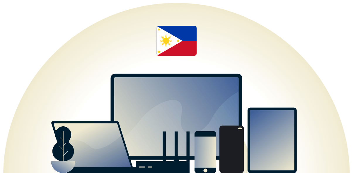 VPN ฟิลิปปินส์ที่กำลังปกป้องอุปกรณ์หลากหลายชนิด